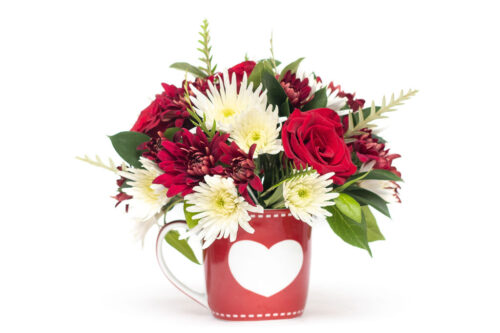 This beautiful mug of roses is a perfect gift for anyone who loves floral arrangements because you have the added gift of a lovely mug they can use too.