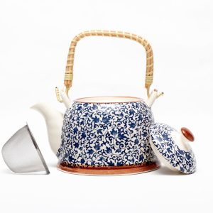 Delft Tea Pot With Strainer