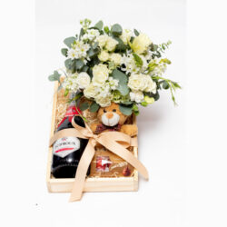 Champagne Teddy and Hamper A