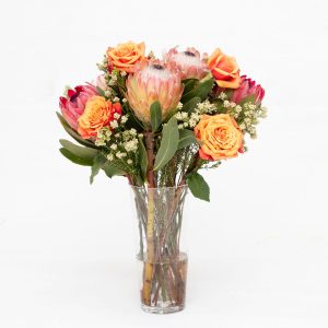 Protea-and-Rose-Vase-Flower-Vase-Arrangements-Flowers