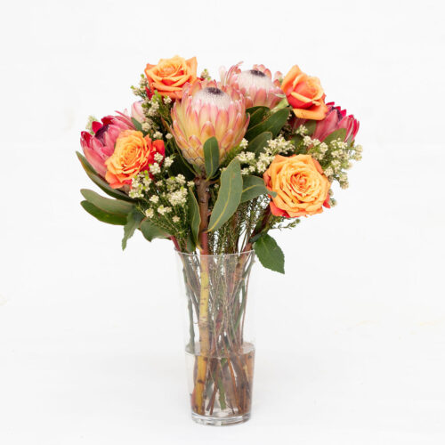 Protea-and-Rose-Vase-Flower-Vase-Arrangements-Flowers