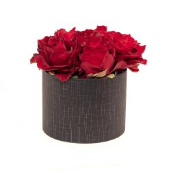 Red Roses in a Hatbox