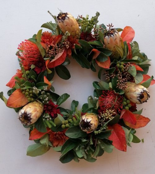 Protea Wreath