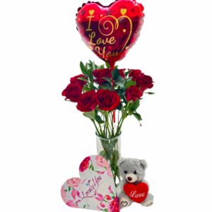 Romance Gift Set with Teddy and Chocolates