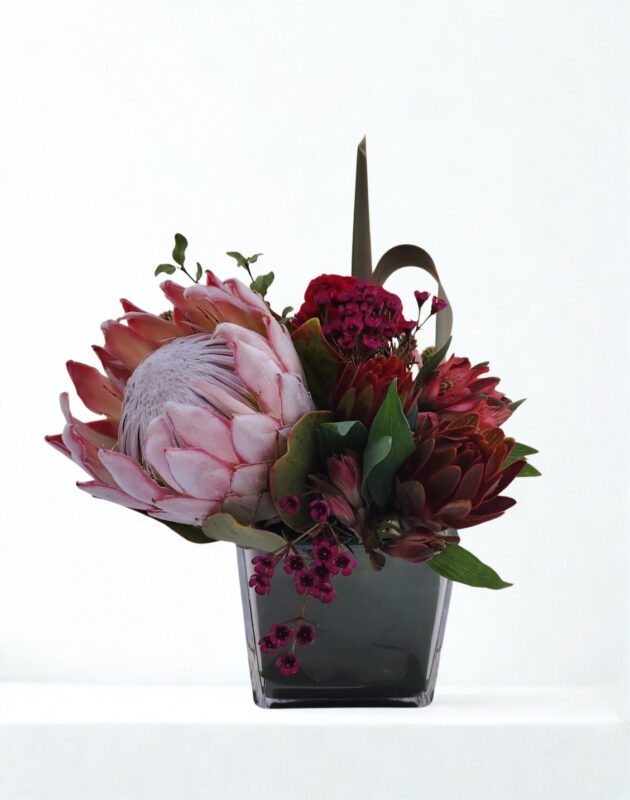Protea Cube Vase