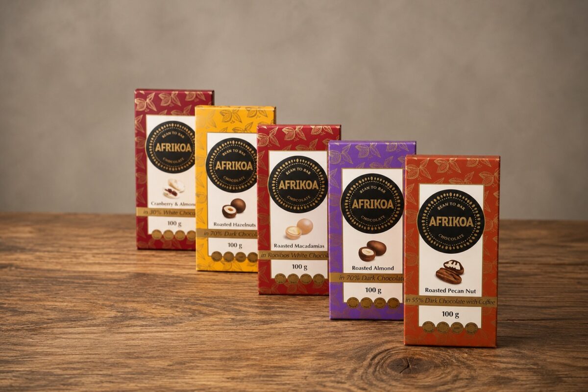 AFRIKOA 100g Chocolate Coated Nuts Collection