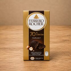 Ferrero Rocher 70% Cocoa Hazelnut Dark Chocolate Slab (90g)