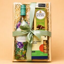 Light Floral Wine Hamper