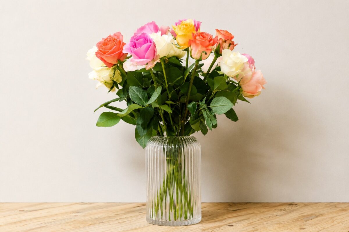 Pastel Rose Vase