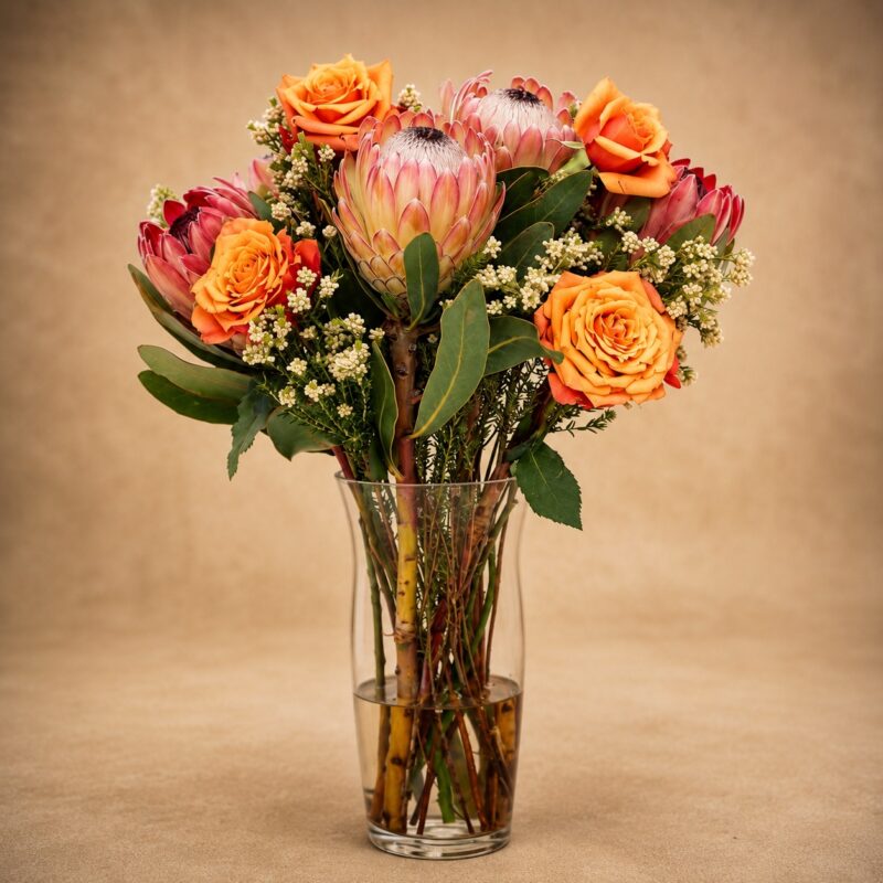 Protea Rose Vase